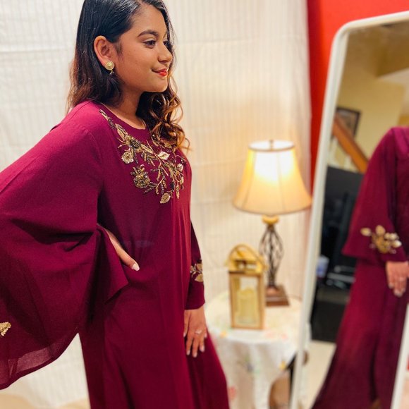 w indo western dress